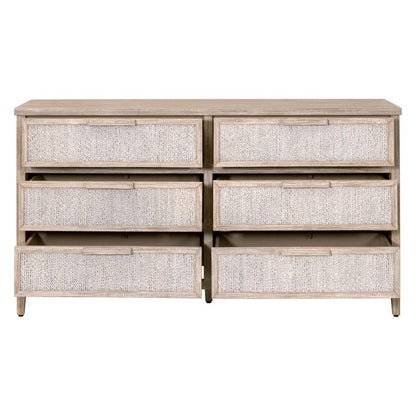 Malay 6-Drawer Double Dresser-Dressers-Essentials For Living-Sideboards and Things