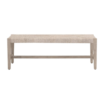 Essentials For Living Malay 52" Natural Abaca Rope Warp Dining Bench