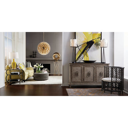 Wildwood Malcolm Iron Framed Golden Pedestal
