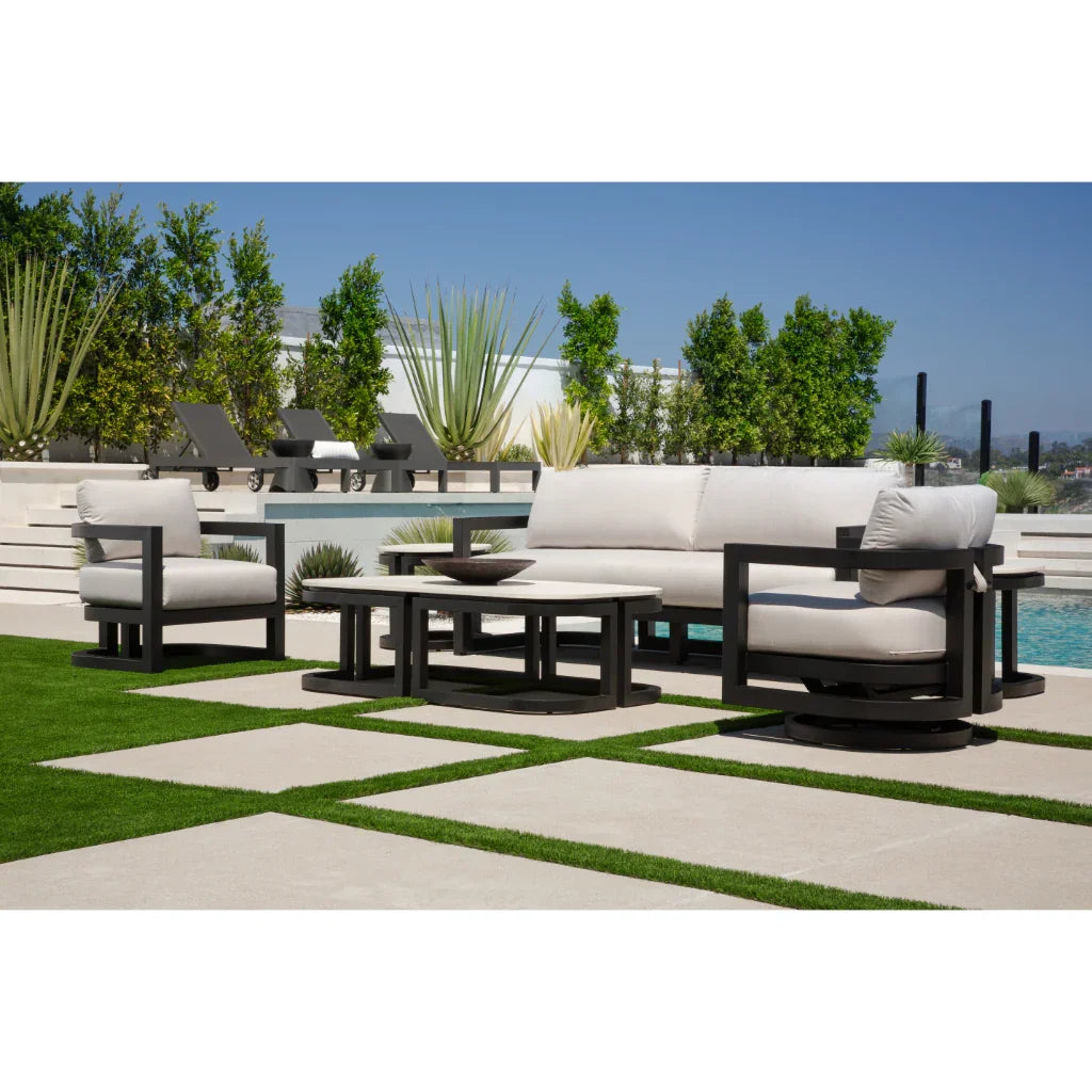 Malibu Aluminum Framed Outdoor Coffee Table -- view 2