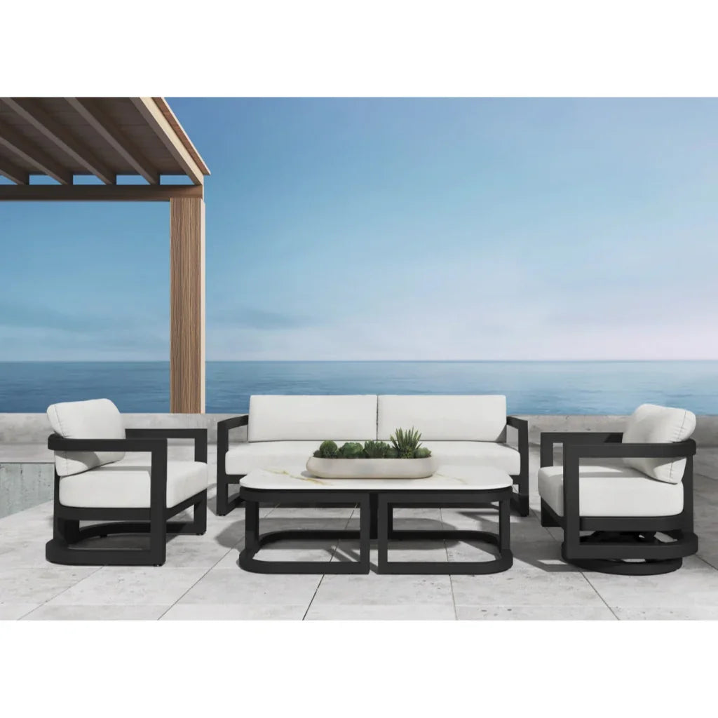 Malibu Aluminum Framed Outdoor Coffee Table -- view 3