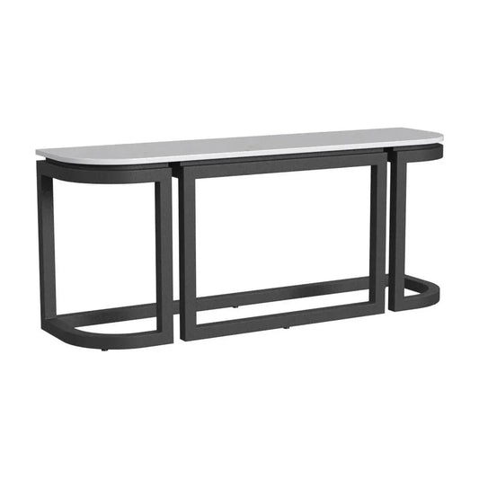 Malibu Aluminum Framed Outdoor Console Table