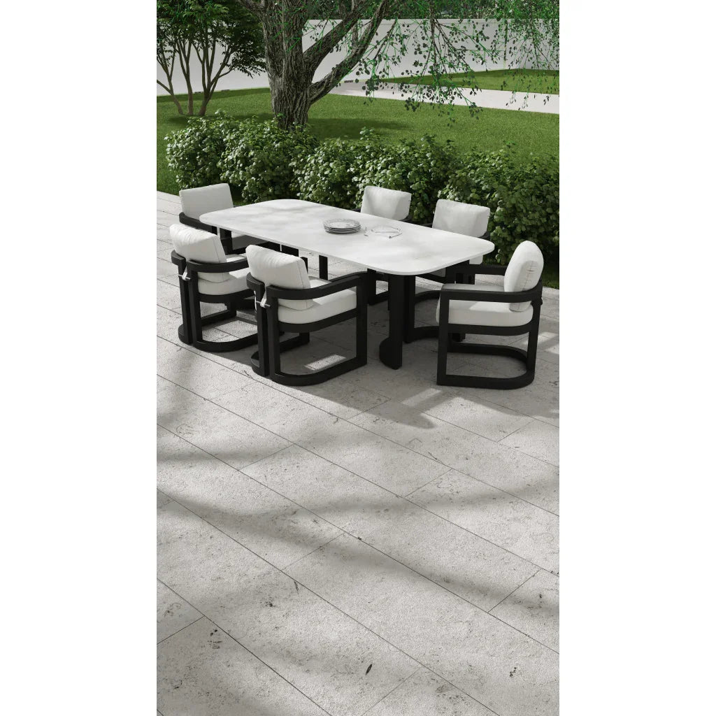 Malibu Aluminum Framed Outdoor Dining Table -- view 4