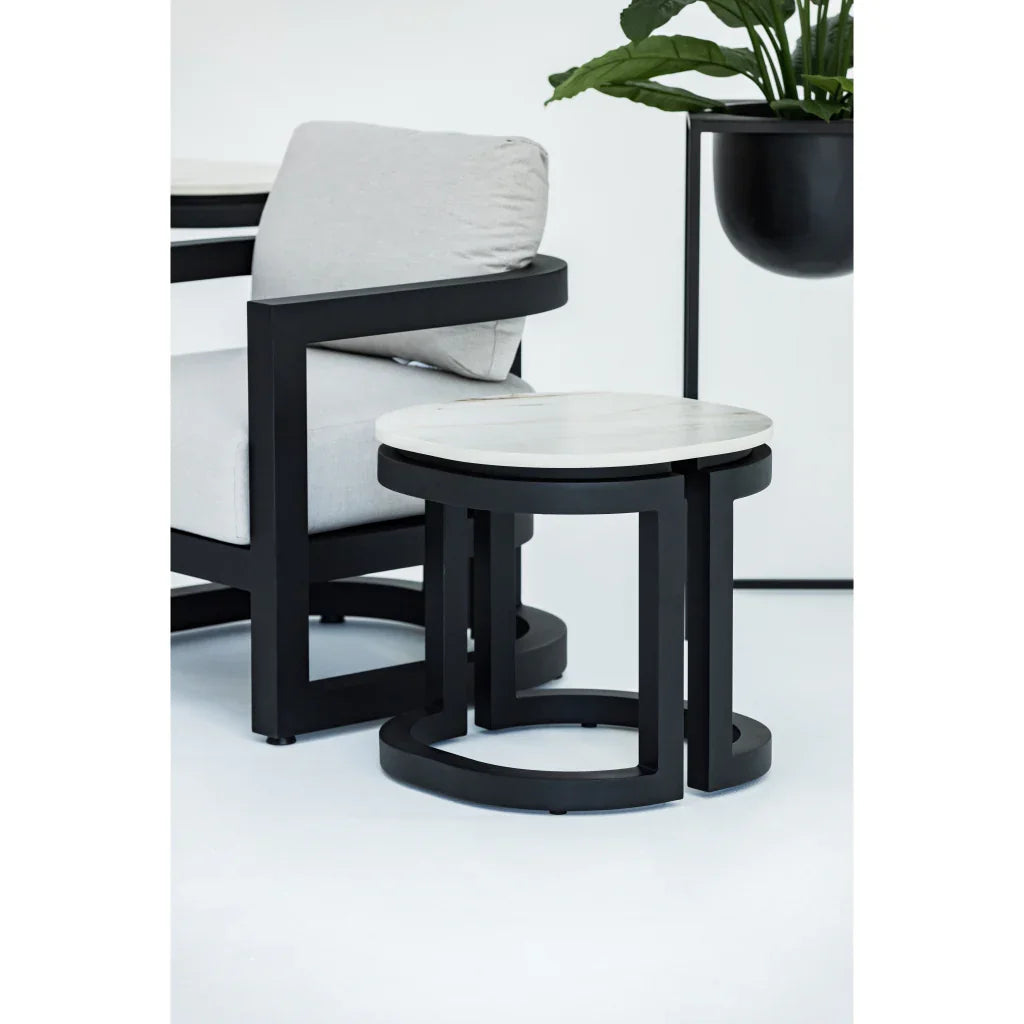 Malibu Aluminum Framed Outdoor End Table -- view 6