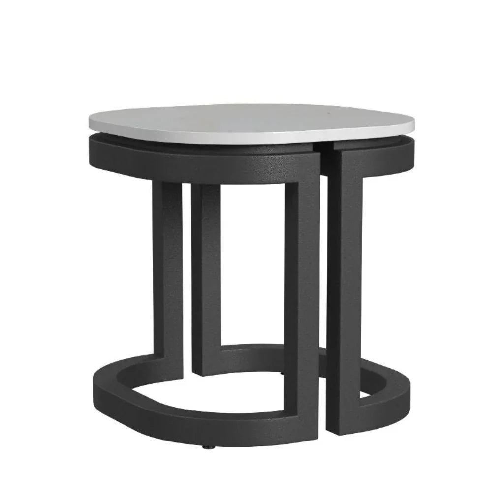 Malibu Aluminum Framed Outdoor End Table