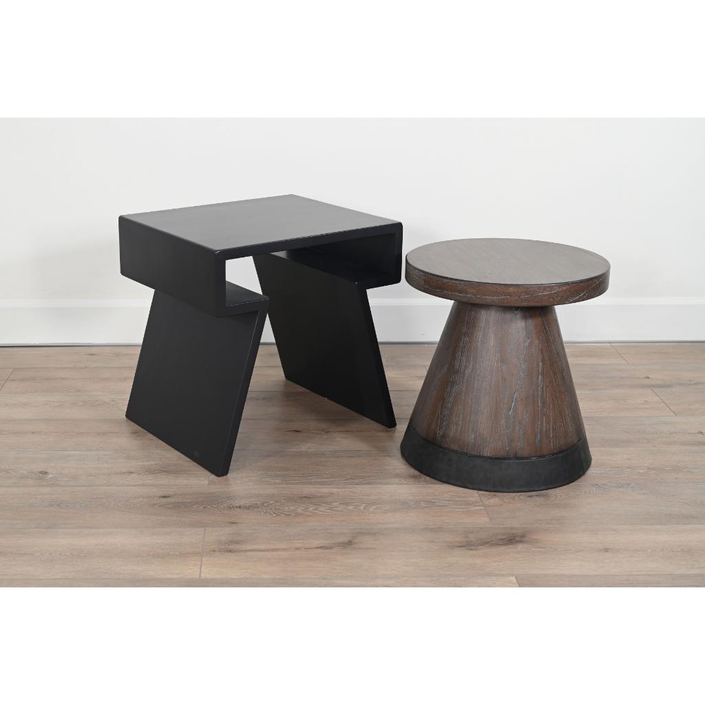 Sunny D Malibu Martini Nesting Accent Table with Stool