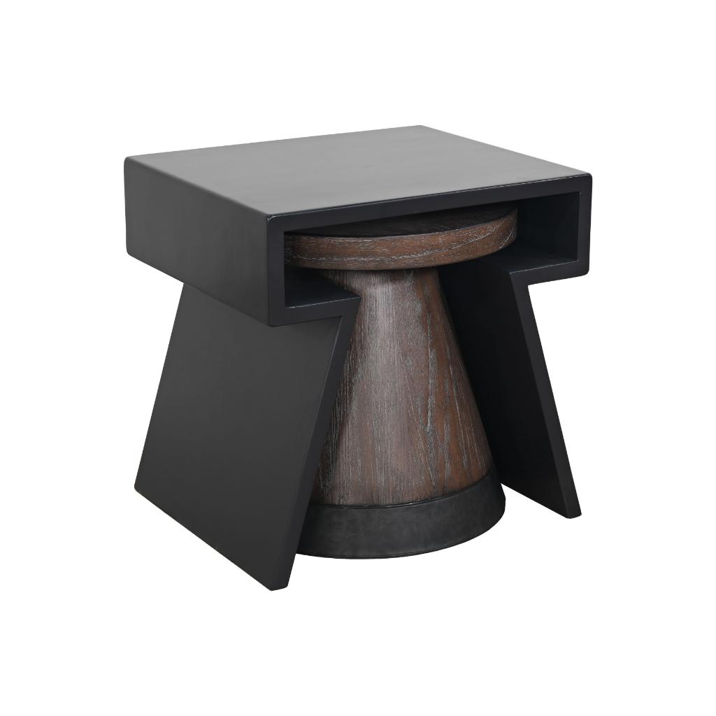 Sunny D Malibu Martini Nesting Accent Table with Stool
