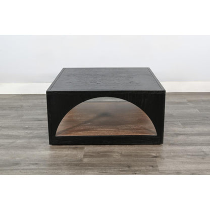 Sunny D Malibu Martini Wooden Square Coffee Table