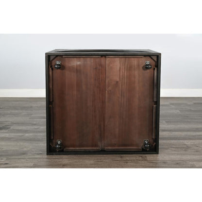 Sunny D Malibu Martini Wooden Square Coffee Table