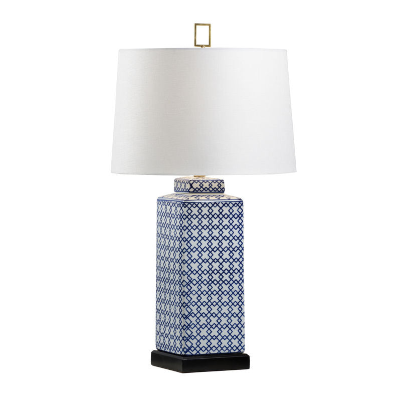 Mamie Porcelain Made Table Lamp-Table Lamps-Wildwood-LOOMLAN