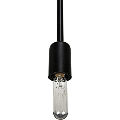 Mancini Chandelier, Black Steel