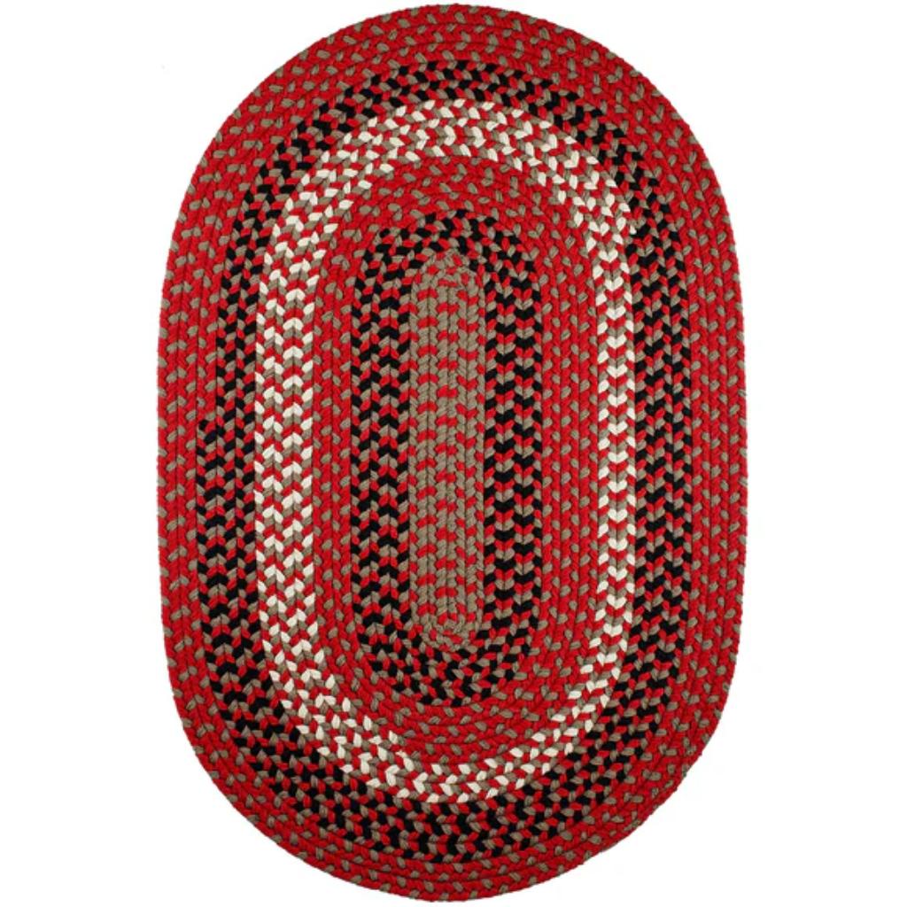 Rhody Rug Manhattan Braided Oval Reversible Area Rugs