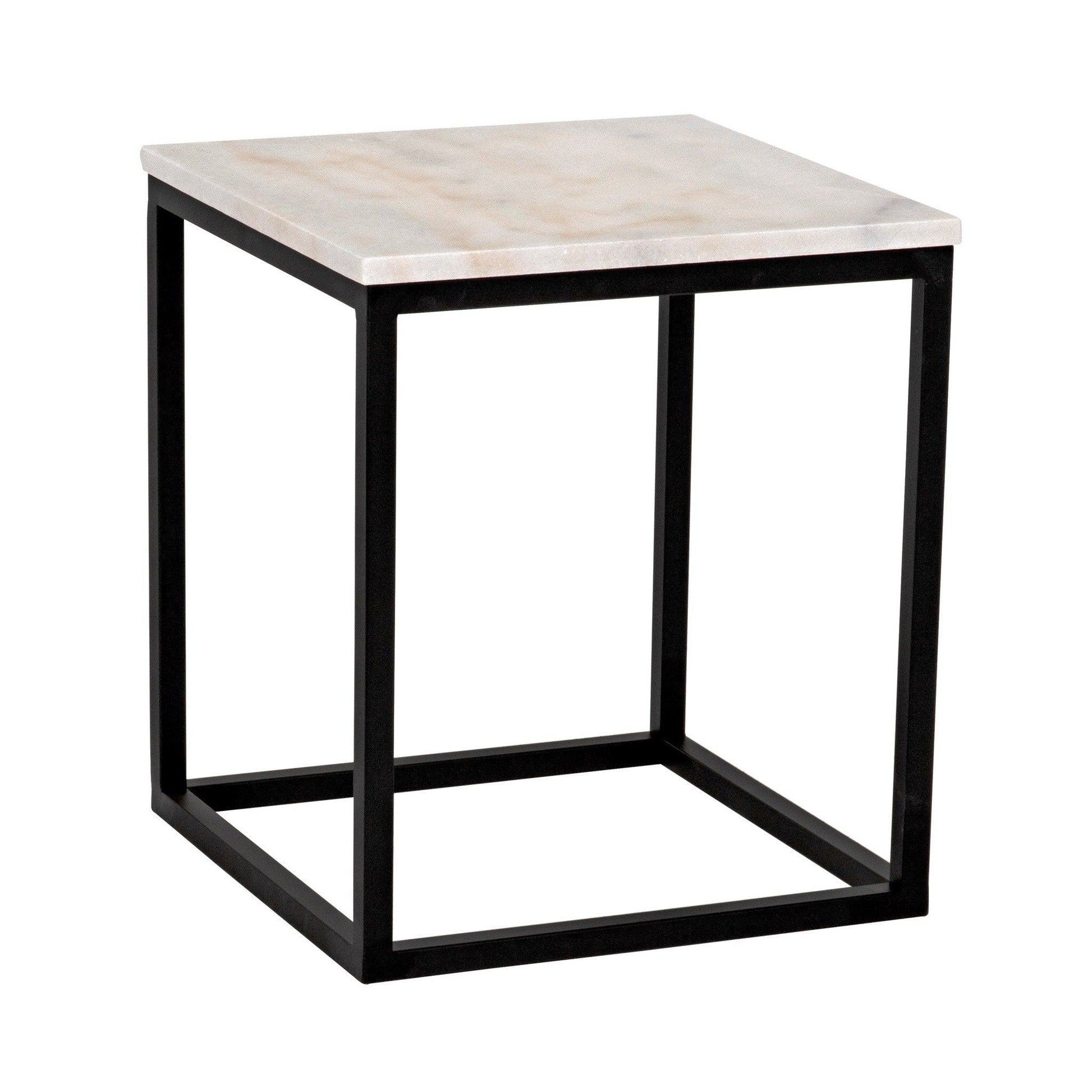 Manning Large Small Square Side Table-Side Tables-Noir-Sideboards and Things