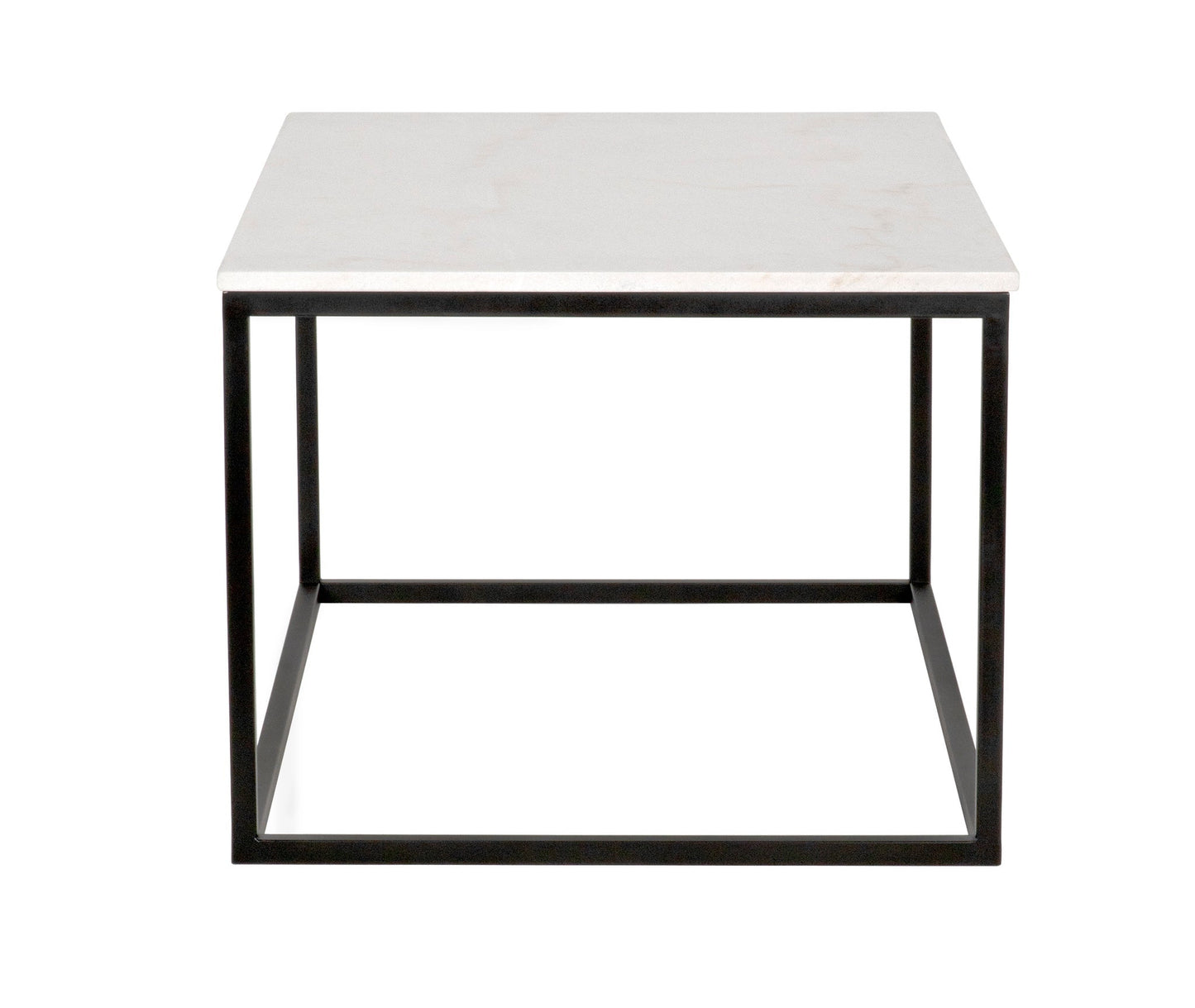 Manning Steel and Marble Rectangle Coffee Table-Coffee Tables-Noir-Sideboards and Things