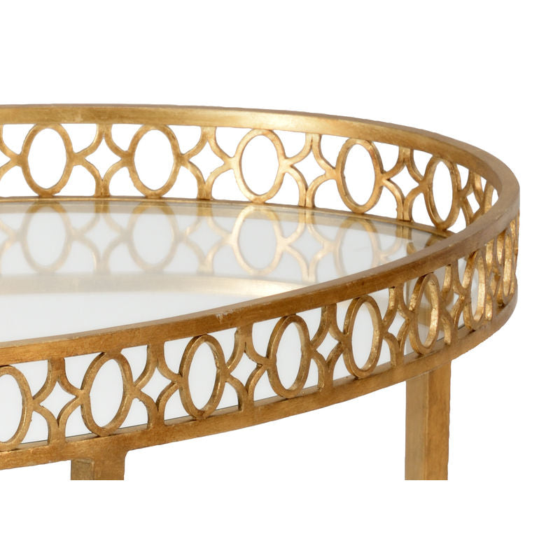 Manor House Iron Framed Oval Cocktail Table-Coffee Tables-Wildwood-LOOMLAN