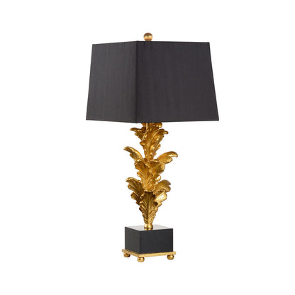 Wildwood Mar-A-Lago Gold Leaf Design Table Lamp