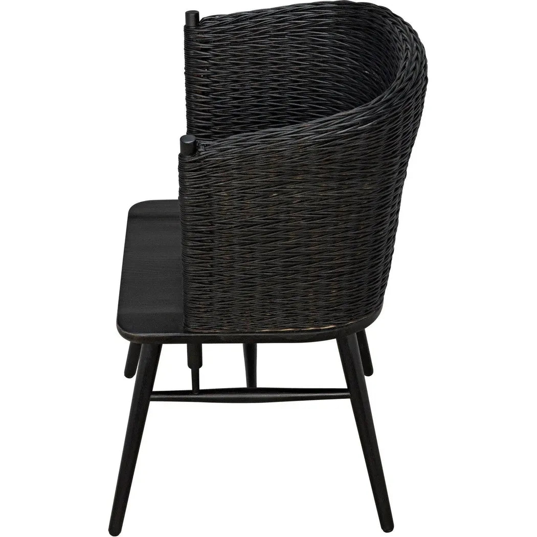Marabu Chair, Charcoal Black with Leather