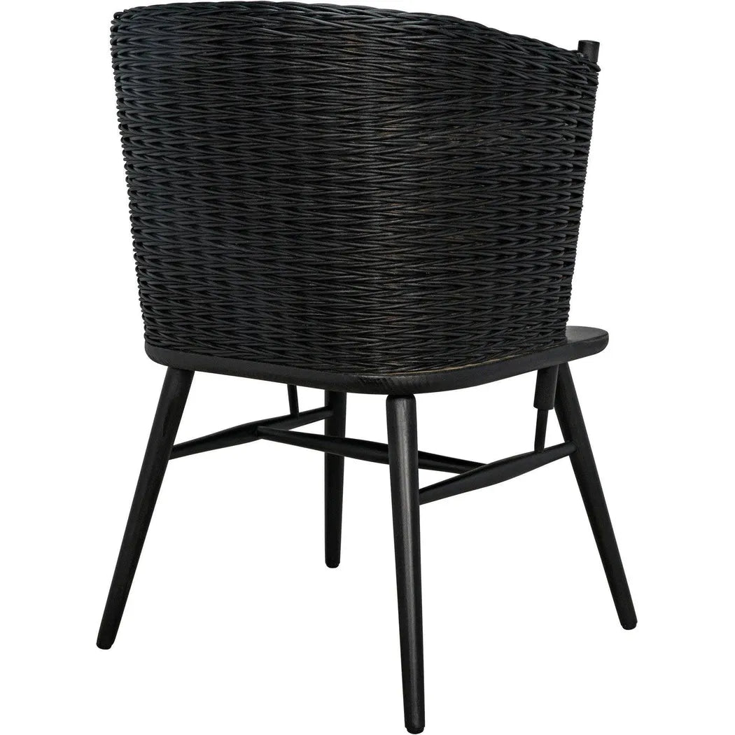 Marabu Chair, Charcoal Black with Leather
