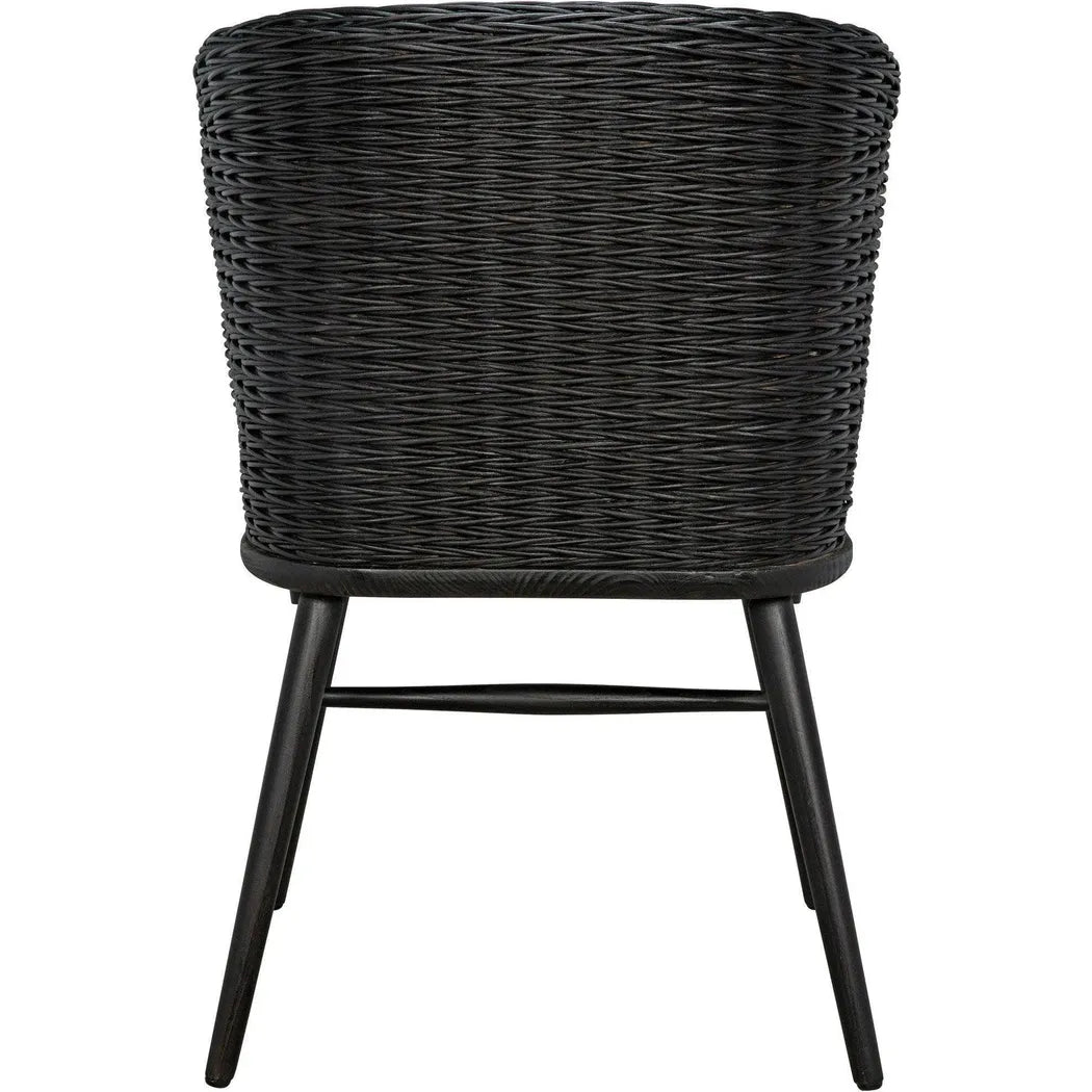 Marabu Chair, Charcoal Black with Leather