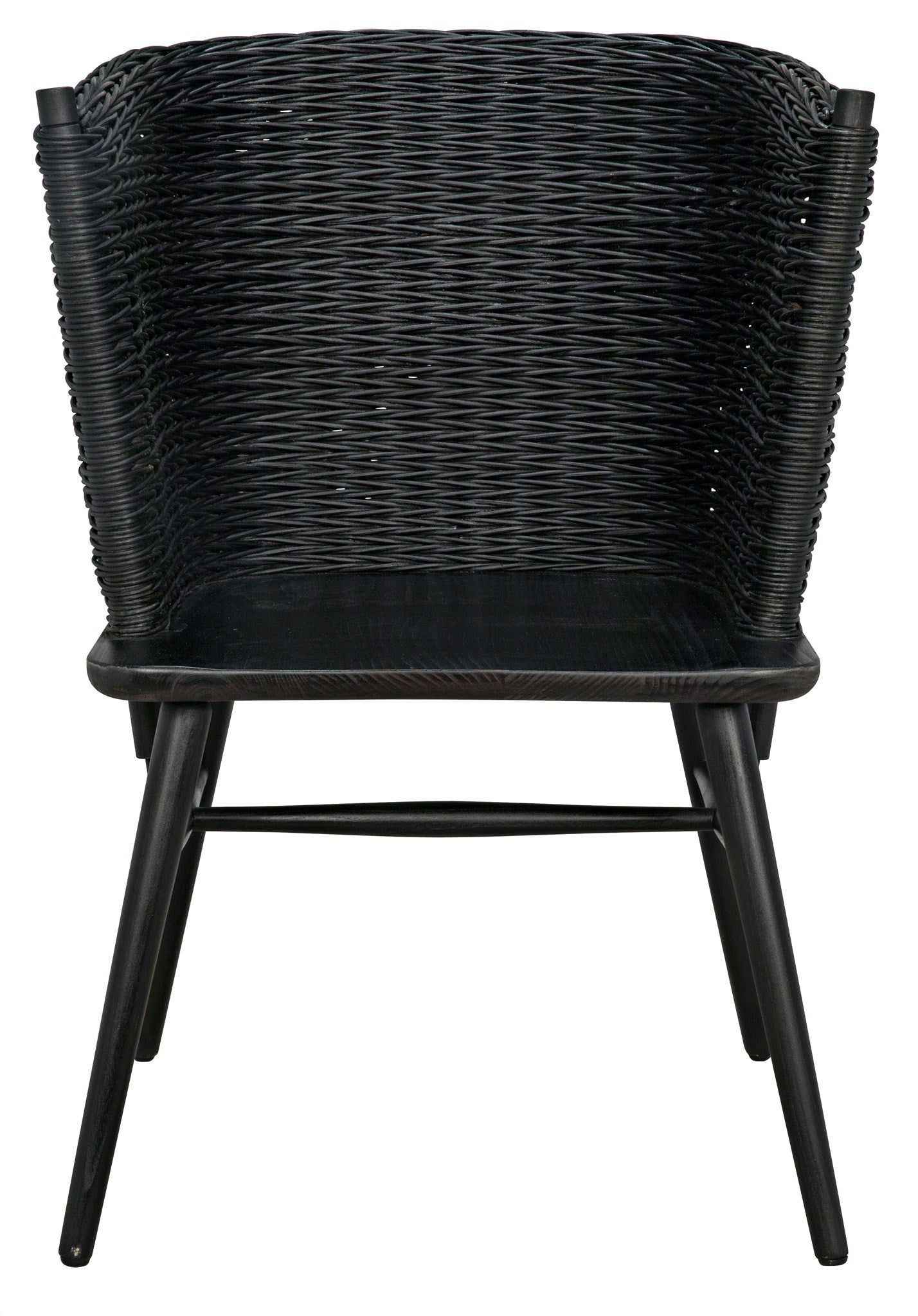 Marabu Chair, Charcoal Black with Leather-Accent Chairs-Noir-Sideboards and Things