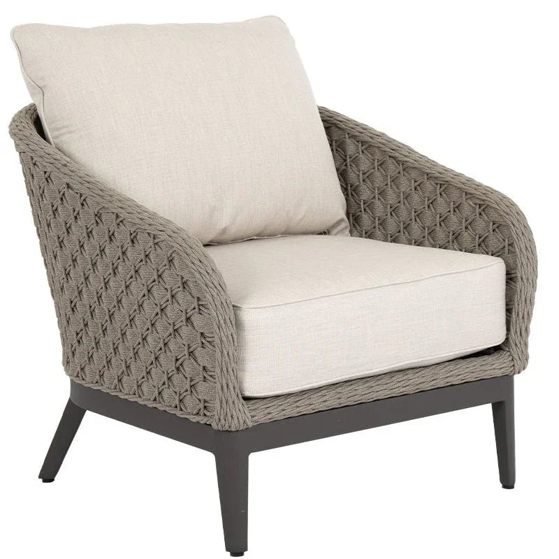Marbella Sunbrella Outdoor Club Chair-Outdoor Accent Chairs-Sunset West-Echo Ash-LOOMLAN
