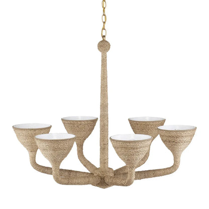 Marbella Abaca Rope Wrapped Chandelier