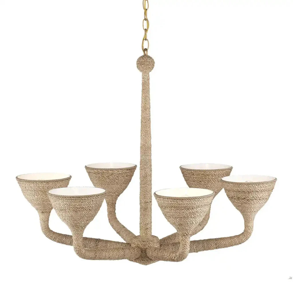 Marbella Abaca Rope Wrapped Chandelier