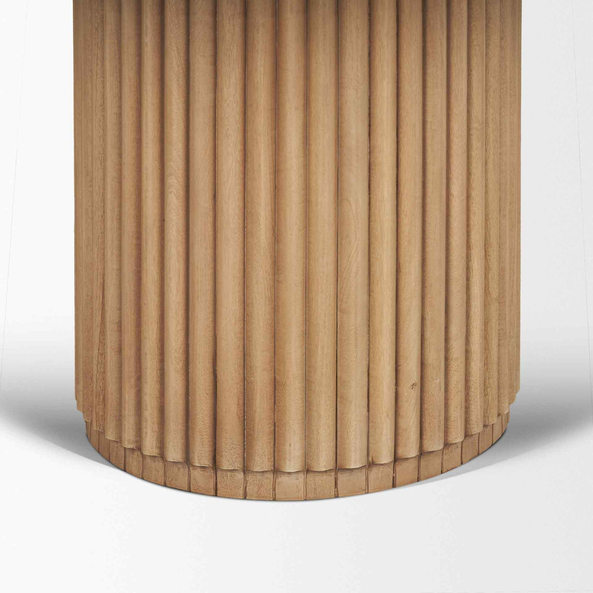 Mercana Marbrello Botticino Marble Top Round Dining Table
