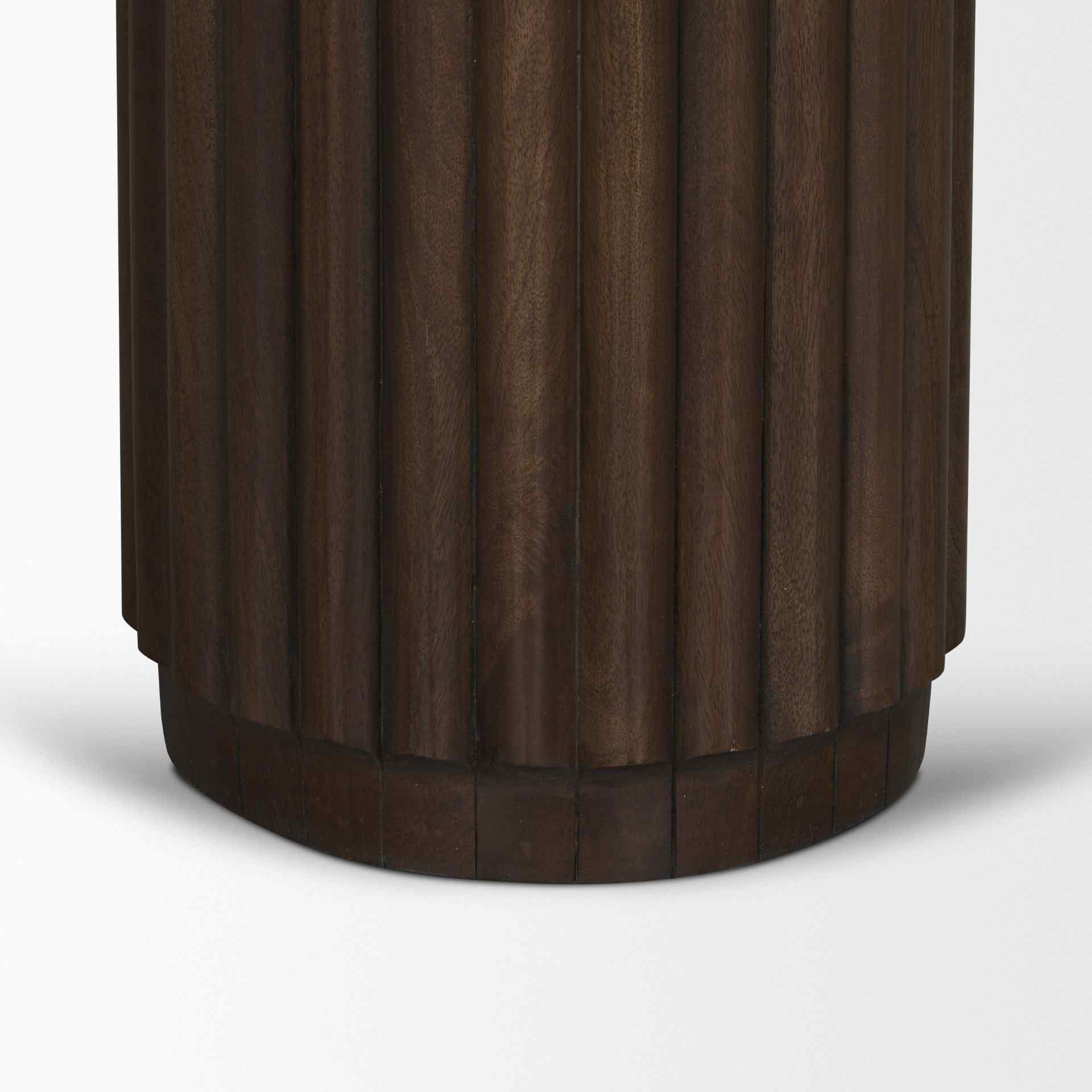 Mercana Marbrello Pink Marble Top Round Side Table