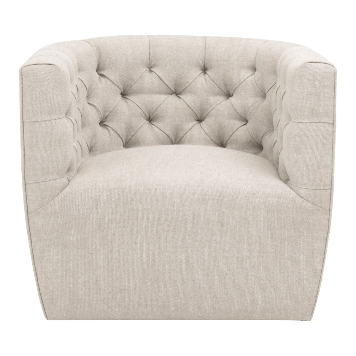 Marcel Cotton Swivel Club Chair