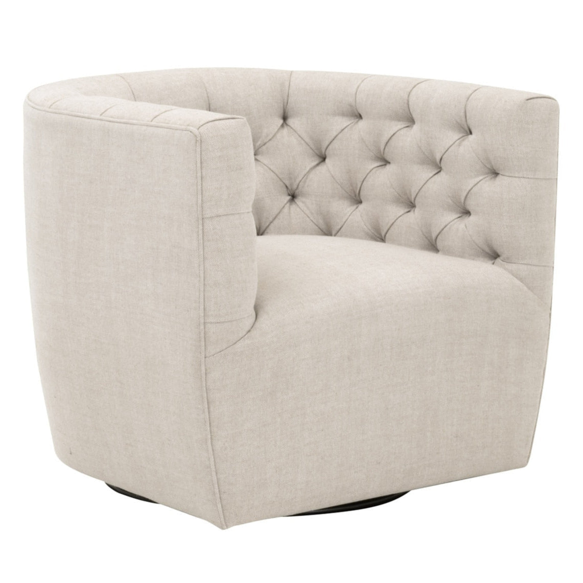 Marcel Cotton Swivel Club Chair