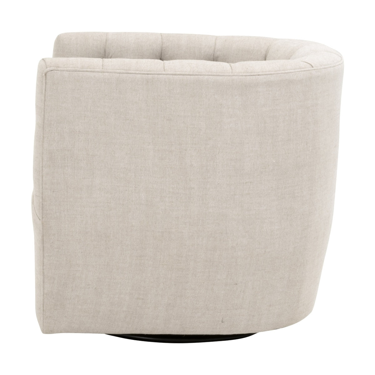 Marcel Cotton Swivel Club Chair