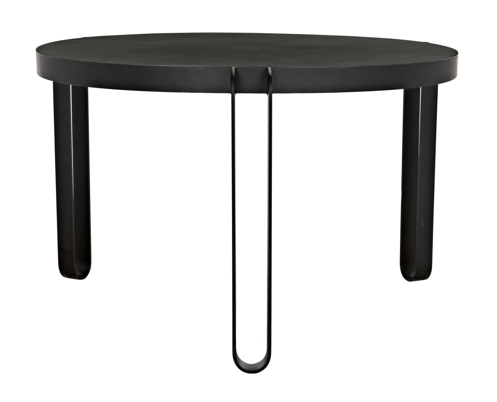 Marcellus Dining Table, 49", Black Metal-Dining Tables-Noir-Sideboards and Things