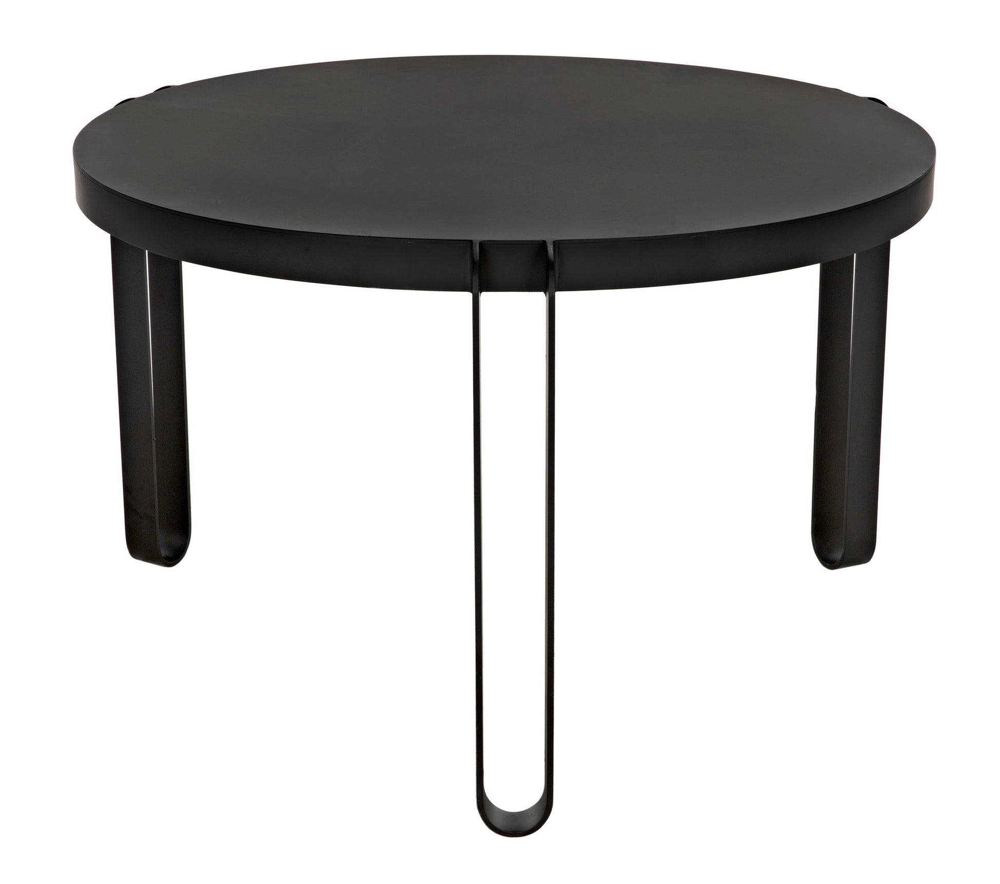 Marcellus Dining Table, 49", Black Metal-Dining Tables-Noir-Sideboards and Things