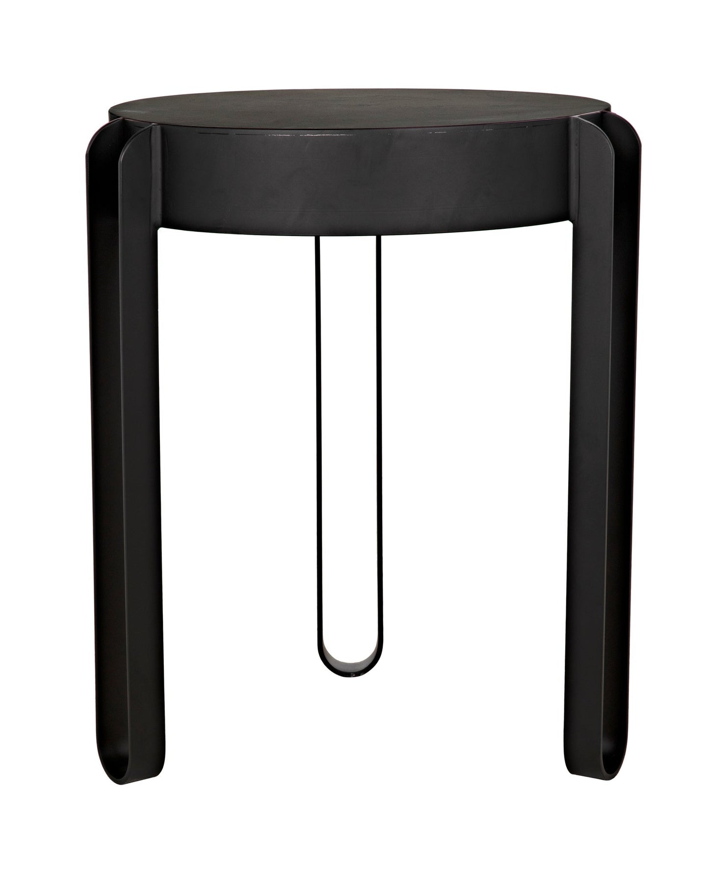 Marcellus Side Table, Black Metal-Side Tables-Noir-Sideboards and Things