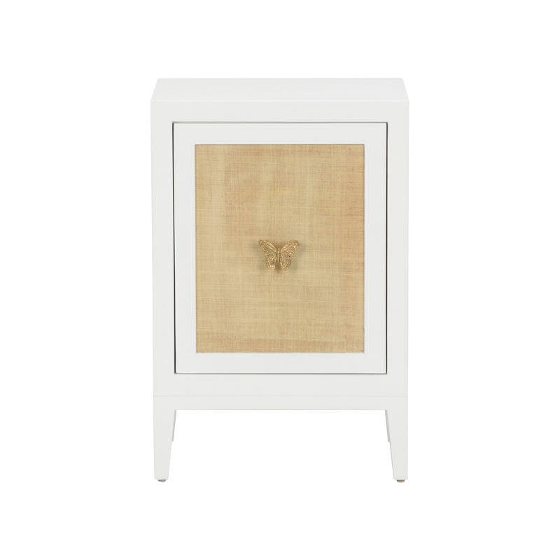 Chelsea House Mariposa White Side Table