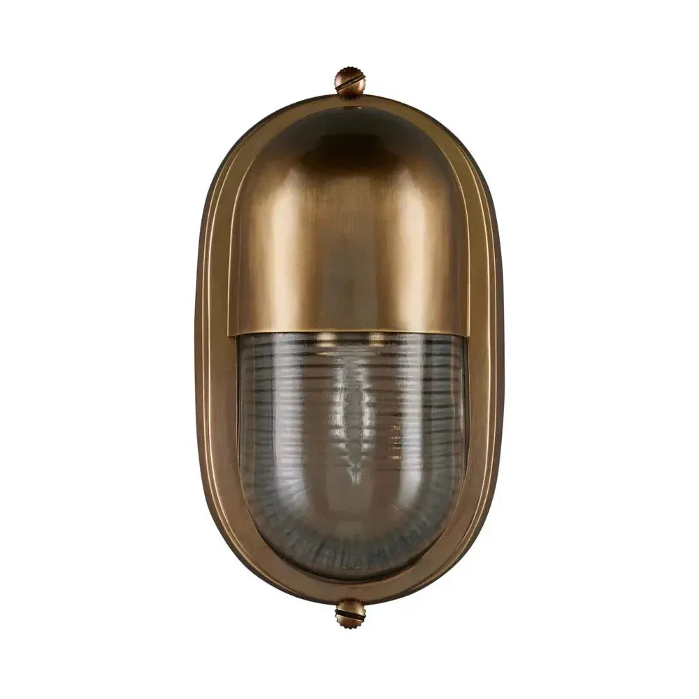 Maritime Brass Outdoor Wall Sconce