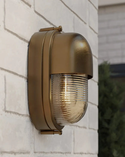 Maritime Brass Outdoor Wall Sconce