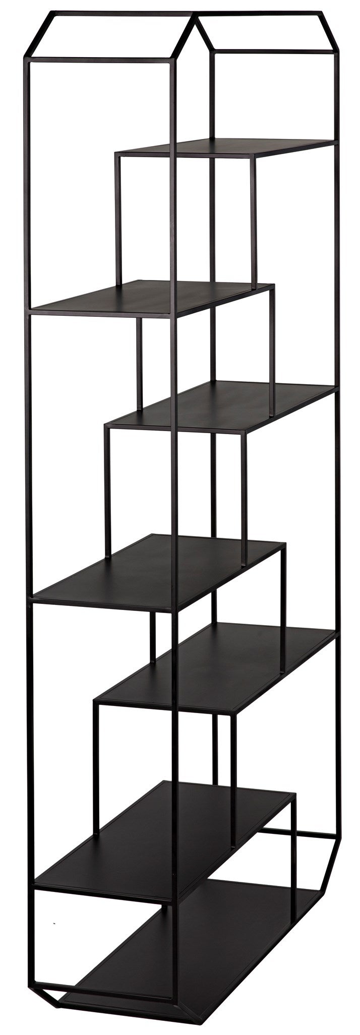 Marquise Bookcase, Black Steel-Bookcases-Noir-Sideboards and Things