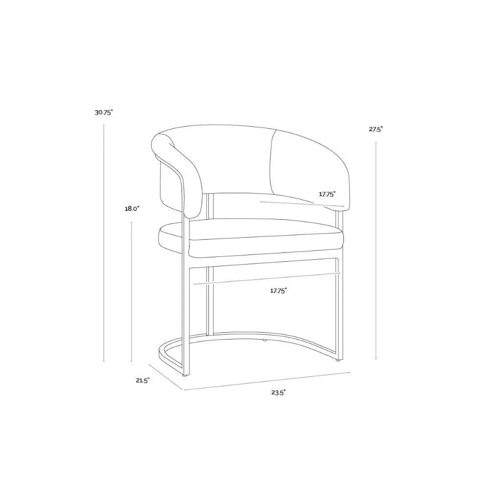 SUNPAN Marris Velvet Dining Armchair