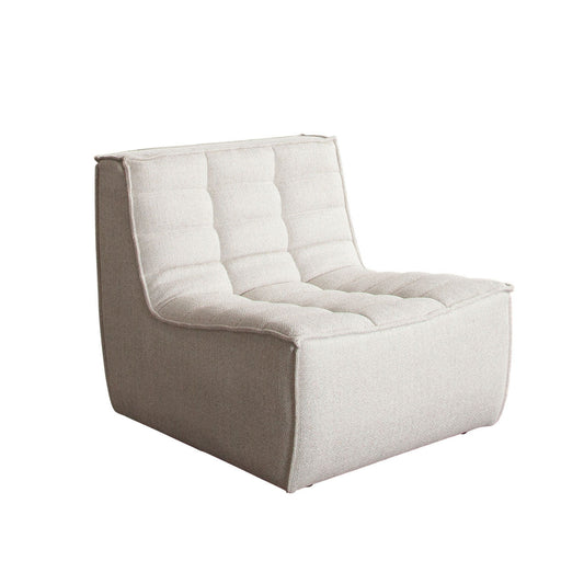 Marshall Scooped Seat Armless Chair in Sand Fabric-Sofas & Loveseats-Diamond Sofa-Sideboards and Things 