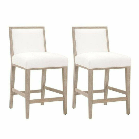 Martin Counter Stool Set of 2 LiveSmart Peyton-Pearl Counter Stools Sideboards and Things By Essentials For Living