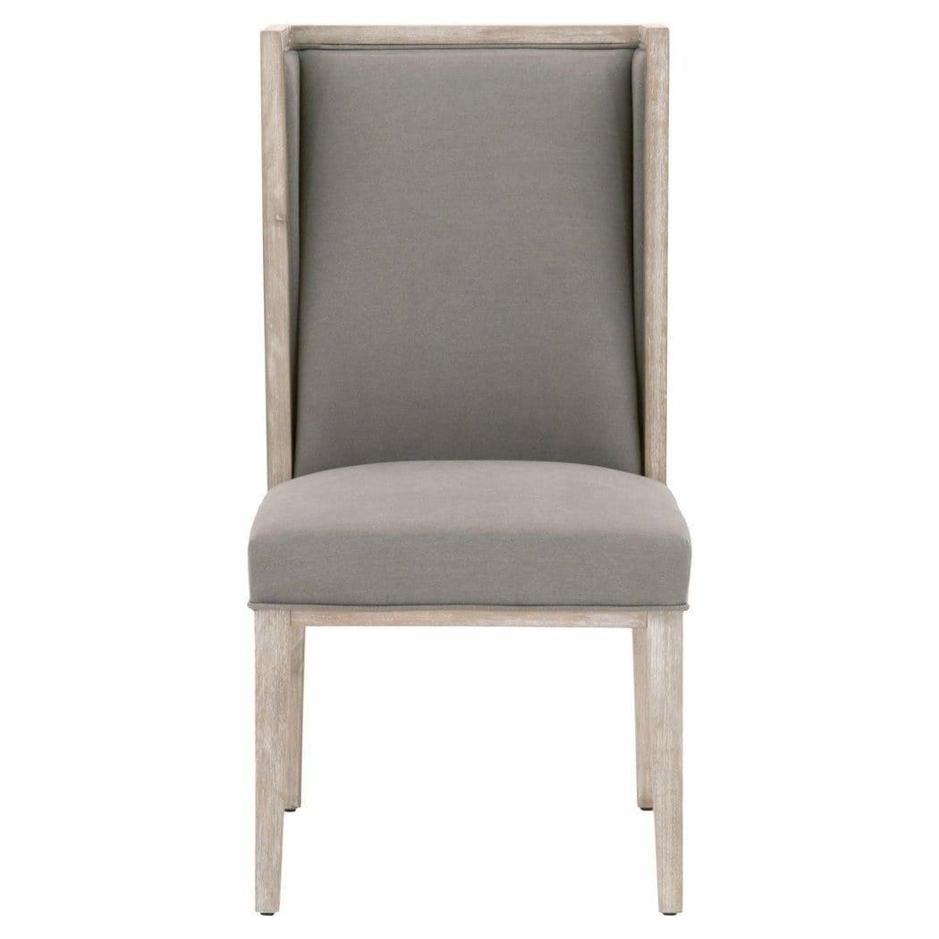 Martin Wing Chair Set of 2 LiveSmart Peyton-Slate Natural Gray Dining Chairs Sideboards and Things By Essentials For Living