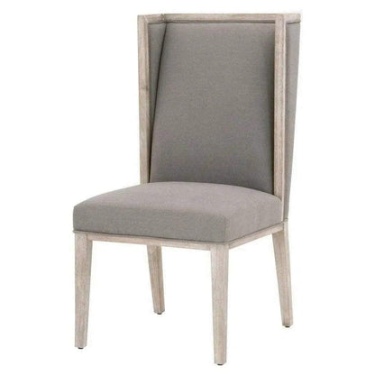 Martin Wing Chair Set of 2 LiveSmart Peyton-Slate Natural Gray Dining Chairs Sideboards and Things By Essentials For Living