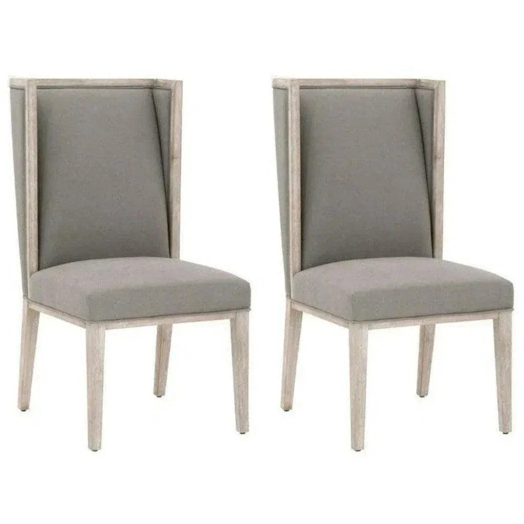 Essentials For Living Martin Wing Grey Performance Fabric Dining Chair 2PC