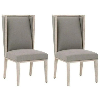 Essentials For Living Martin Wing Grey Performance Fabric Dining Chair 2PC