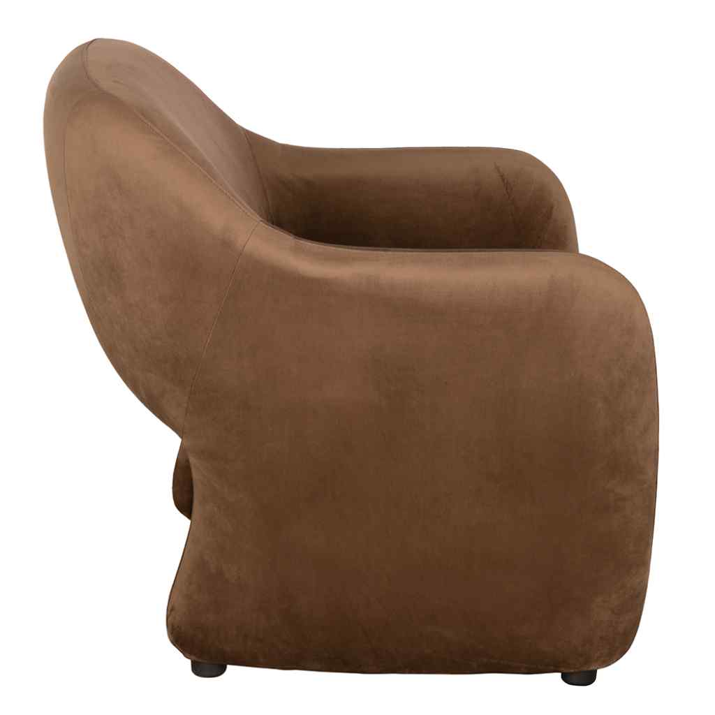 Marx Brown Velvet Club Chair