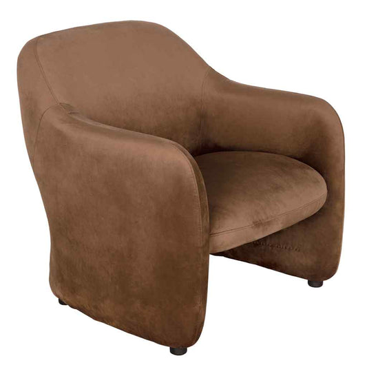 Marx Brown Velvet Club Chair