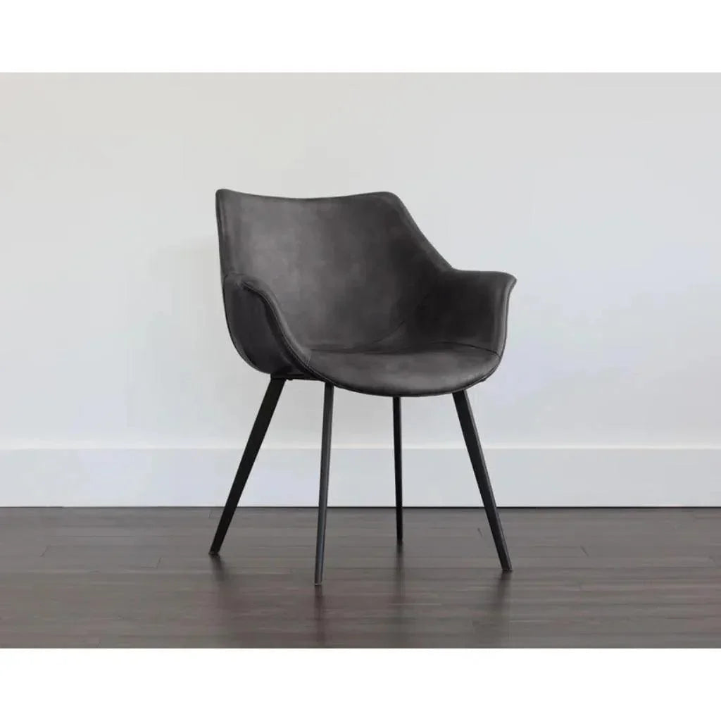 SUNPAN Mason Leather Dining Armchair