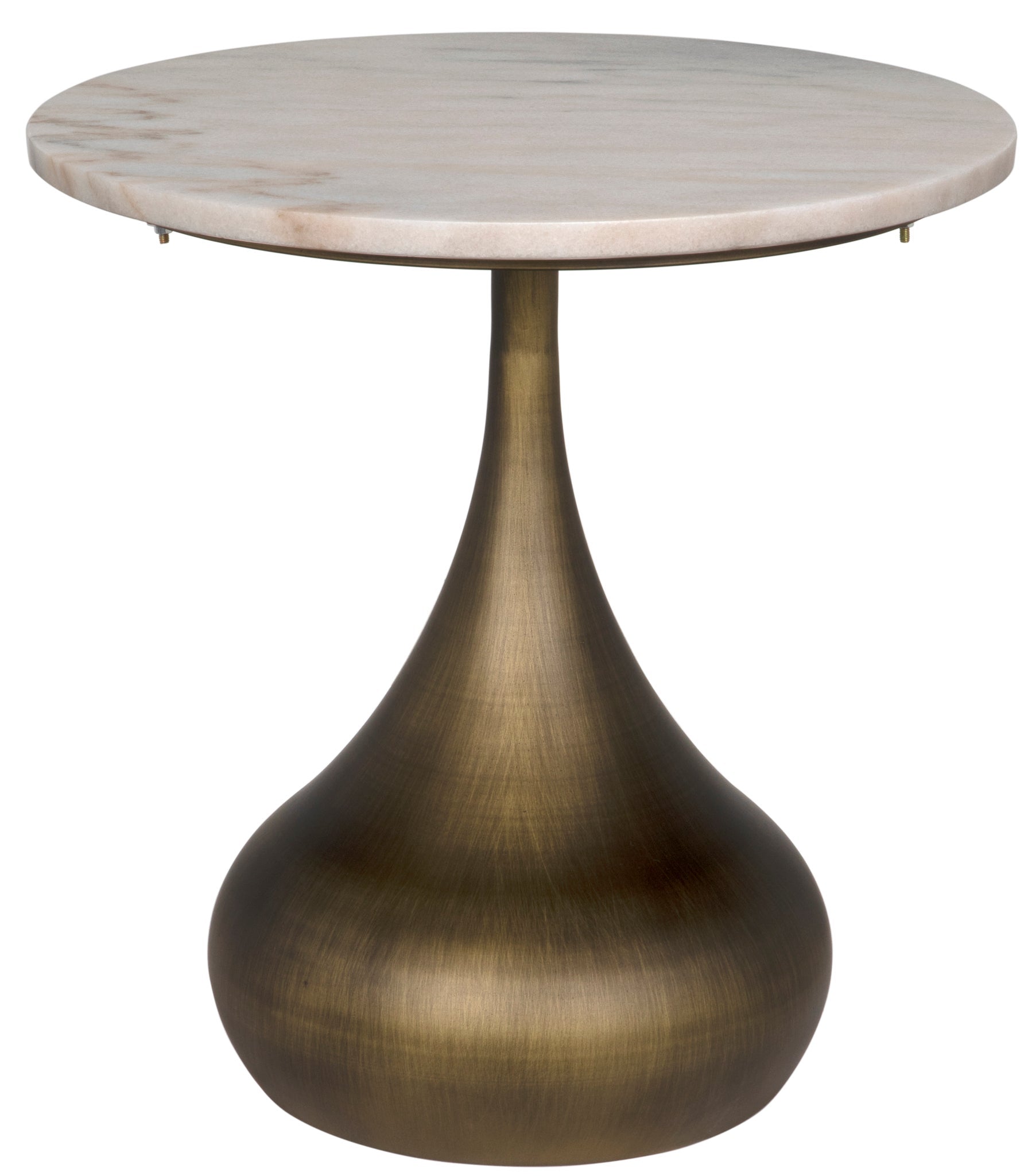 Mateo Side Table, Aged Brass-Side Tables-Noir-Sideboards and Things